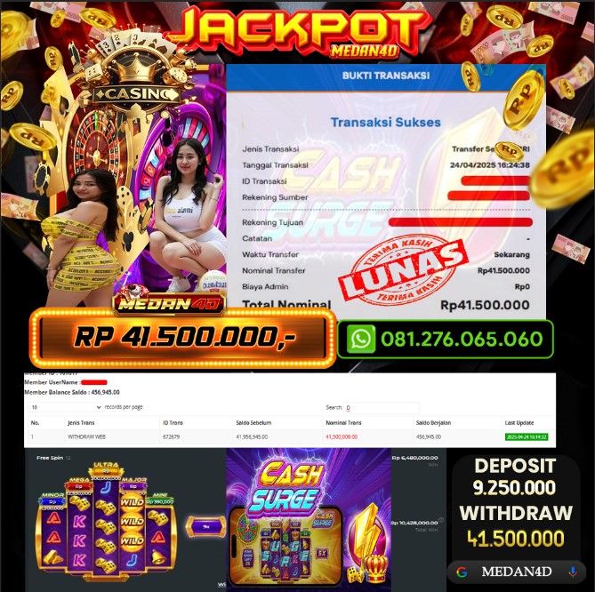 BUKTI JP MEDAN4D – 24 APRIL 2025 