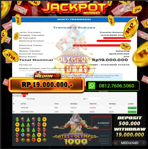 BUKTI JP MEDAN4D – 11 APRIL 2025 