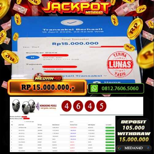 BUKTI JP MEDAN4D – 15 APRIL 2025 