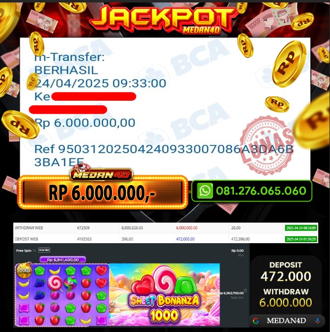 BUKTI JP MEDAN4D – 24 APRIL 2025 