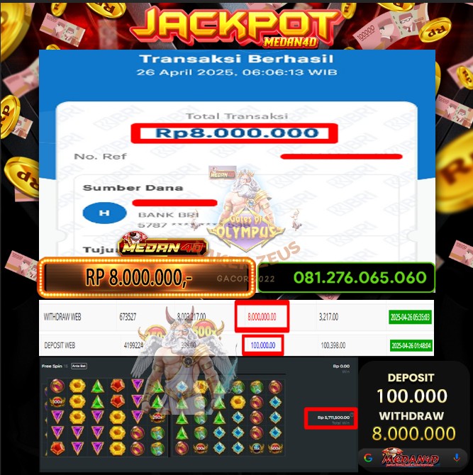 BUKTI JP MEDAN4D – 26 APRIL 2025 