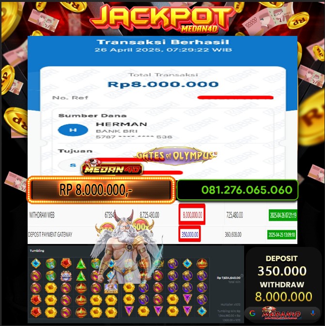 BUKTI JP MEDAN4D – 26 APRIL 2025 