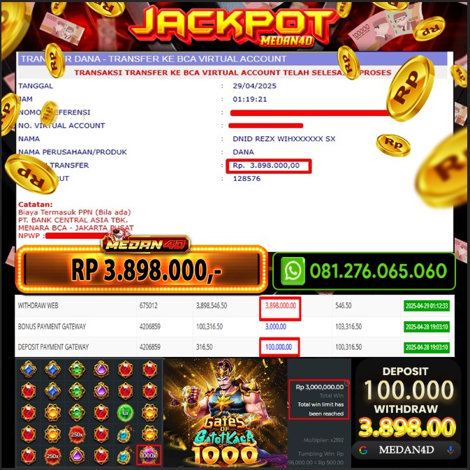 BUKTI JP MEDAN4D – 29 APRIL 2025 