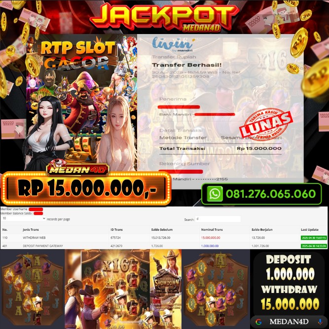 BUKTI JP MEDAN4D – 30 APRIL 2025 