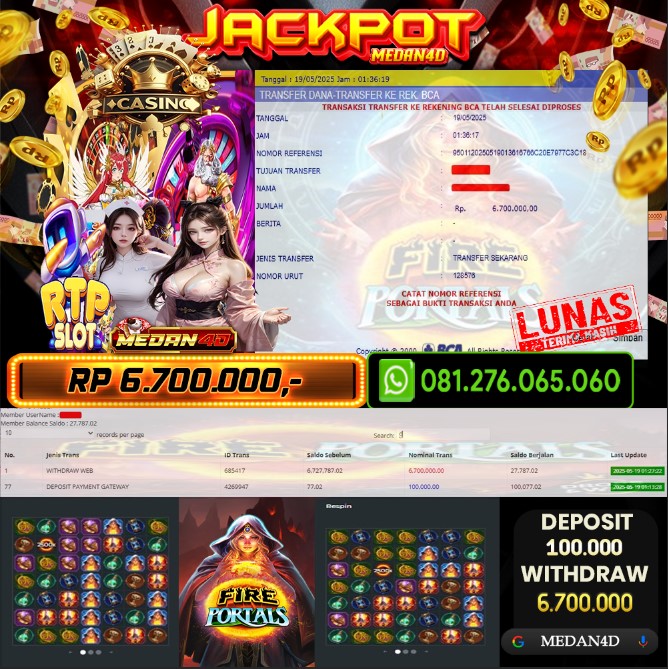 BUKTI JP MEDAN4D – 19 MEI 2025 