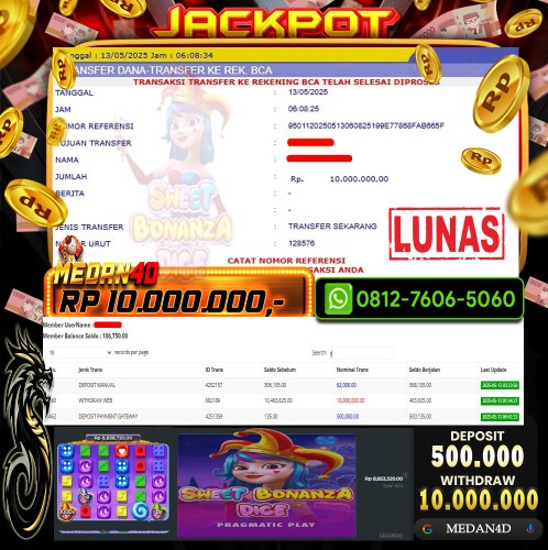 BUKTI JP MEDAN4D – 12 MEI 2025 