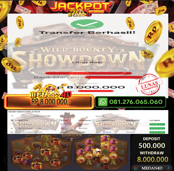BUKTI JP MEDAN4D – 06 MEI 2025 