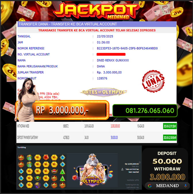 BUKTI JP MEDAN4D – 22 MEI 2025 