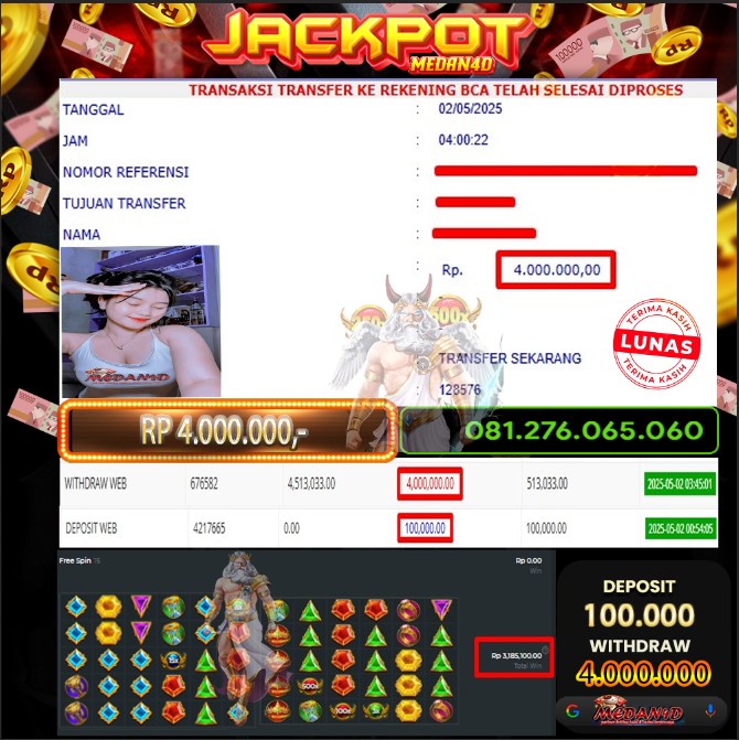 BUKTI JP MEDAN4D – 02 MEI 2025 