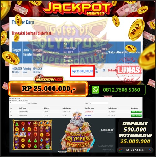 BUKTI JP MEDAN4D – 08 MEI 2025 