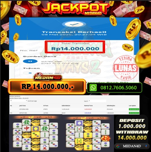 BUKTI JP MEDAN4D – 08 MEI 2025 