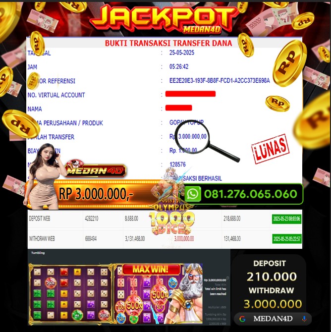 BUKTI JP MEDAN4D – 25 MEI 2025 
