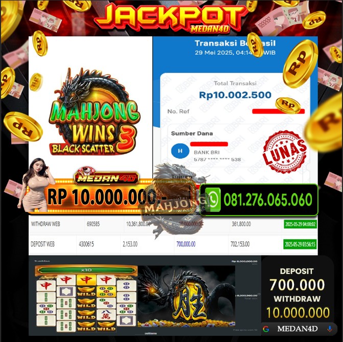 BUKTI JP MEDAN4D – 29 MEI 2025 