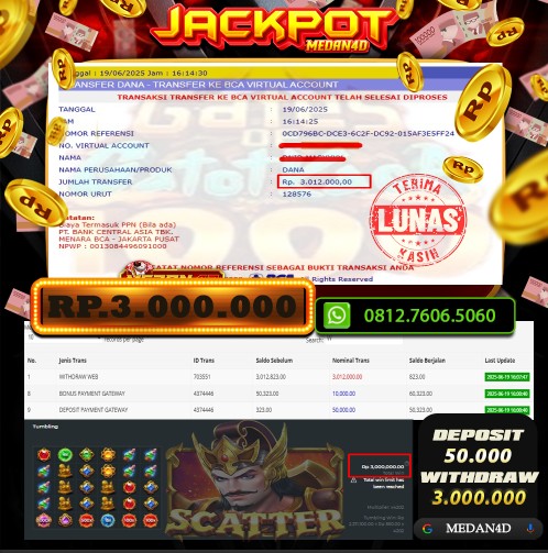 BUKTI JP MEDAN4D – 19 JUNI 2025 