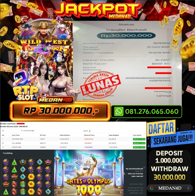 BUKTI JP MEDAN4D – 21 JUNI 2025 