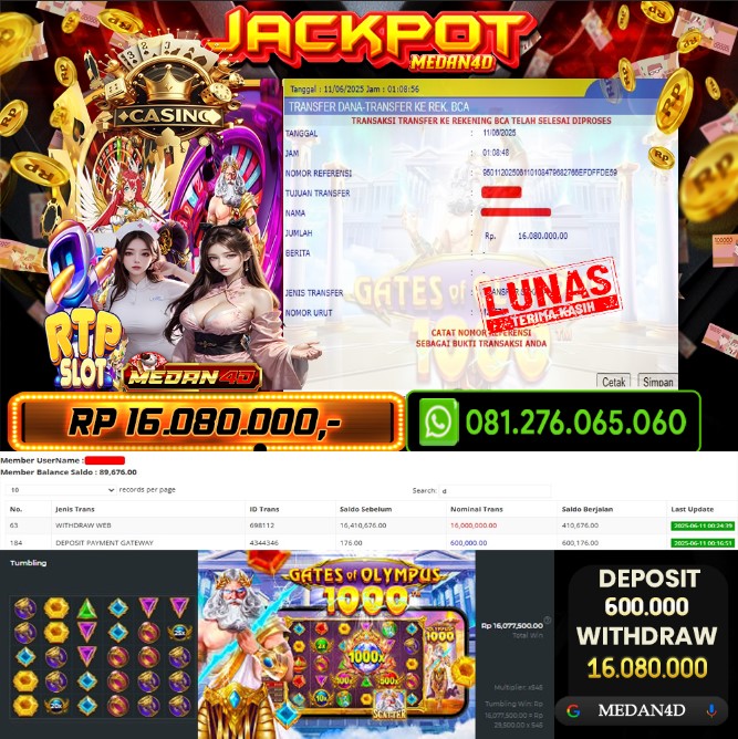 BUKTI JP MEDAN4D – 11 JUNI 2025 