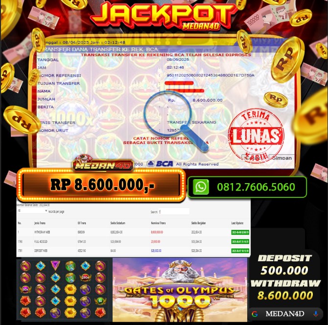 BUKTI JP MEDAN4D – 07 JUNI 2025 
