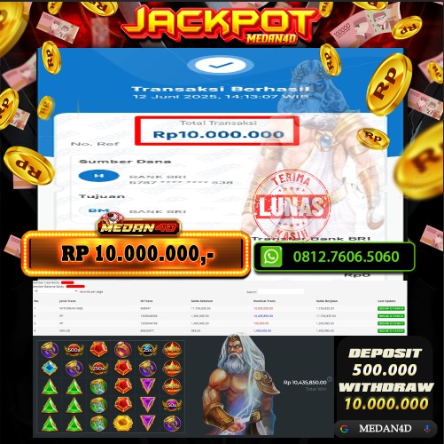 BUKTI JP MEDAN4D – 12 JUNI 2025 