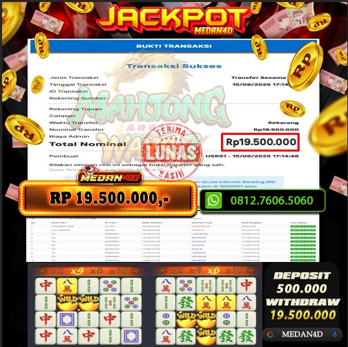 BUKTI JP MEDAN4D – 15 JUNI 2025 