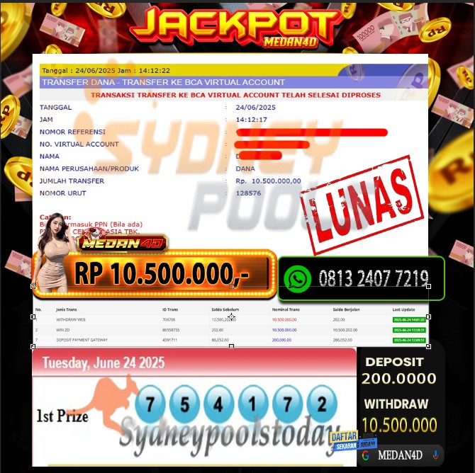 BUKTI JP MEDAN4D – 24 JUNI 2025 