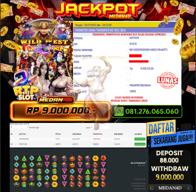 BUKTI JP MEDAN4D –  03 JULI 2025 