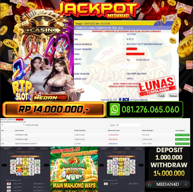 BUKTI JP MEDAN4D –  10 JULI 2025 