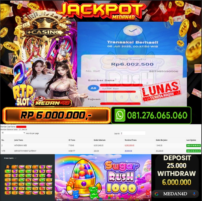 BUKTI JP MEDAN4D –  05 JULI 2025 