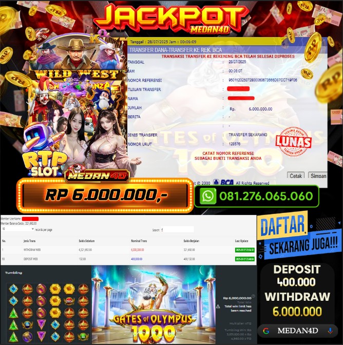 BUKTI JP MEDAN4D – 28 JULI 2025 