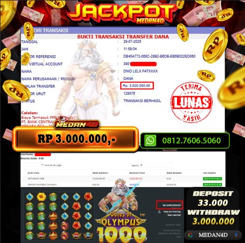 BUKTI JP MEDAN4D – 29 JULI 2025 