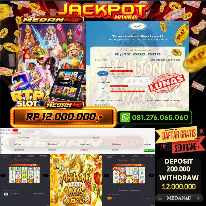 BUKTI JP MEDAN4D – 19 AGUSTUS 2025 