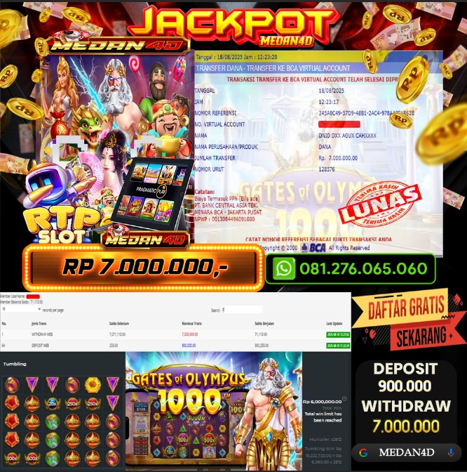 BUKTI JP MEDAN4D – 18 AGUSTUS 2025 