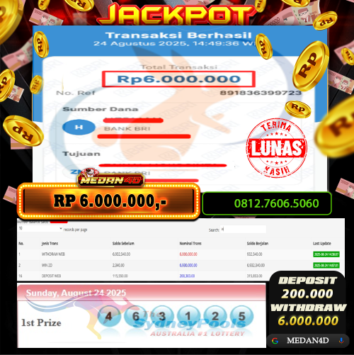 BUKTI JP MEDAN4D – 24 AGUSTUS 2025 