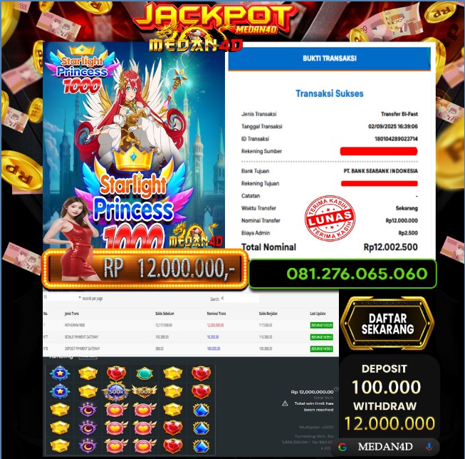 BUKTI JP MEDAN4D –  02 SEPTEMBER 2025 