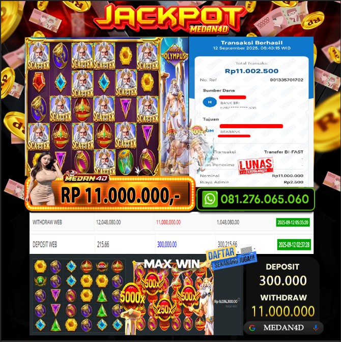 BUKTI JP MEDAN4D – 12 SEPTEMBER 2025 