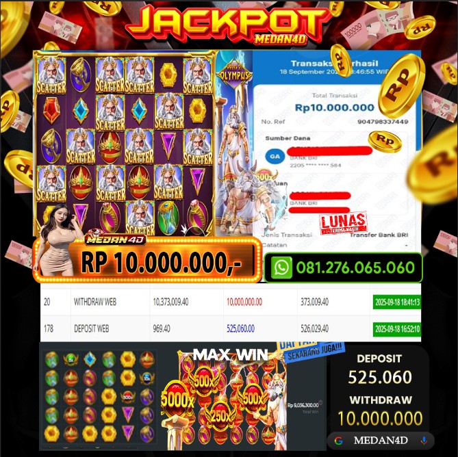 BUKTI JP MEDAN4D – 18 SEPTEMBER 2024 