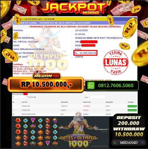 BUKTI JP MEDAN4D –  10 OKTOBER 2025 