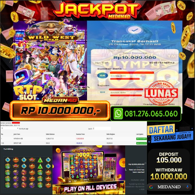 BUKTI JP MEDAN4D – 25 OKTOBER  2025 