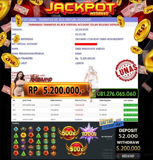 BUKTI JP MEDAN4D –  16 OKTOBER 2025 