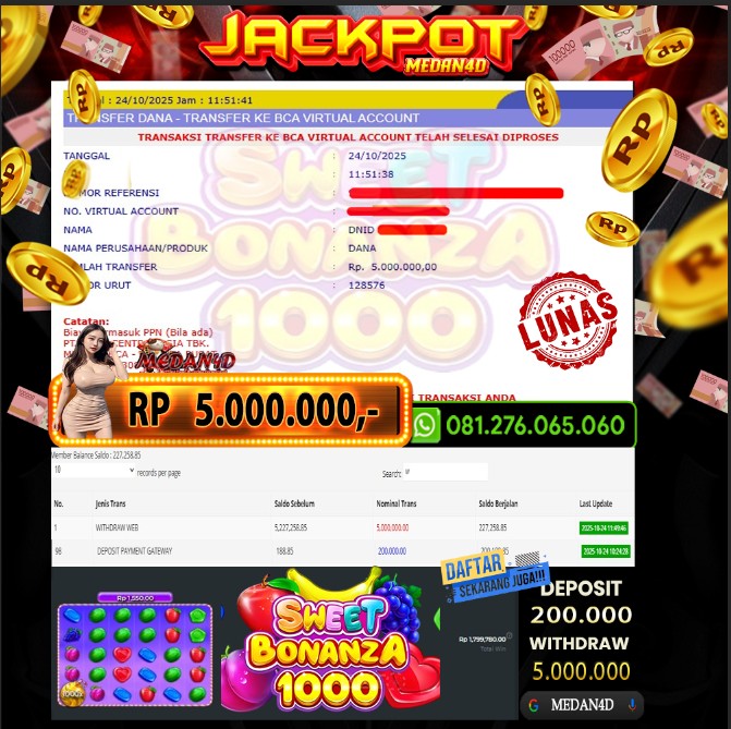 BUKTI JP MEDAN4D – 24 OKTOBER  2025 