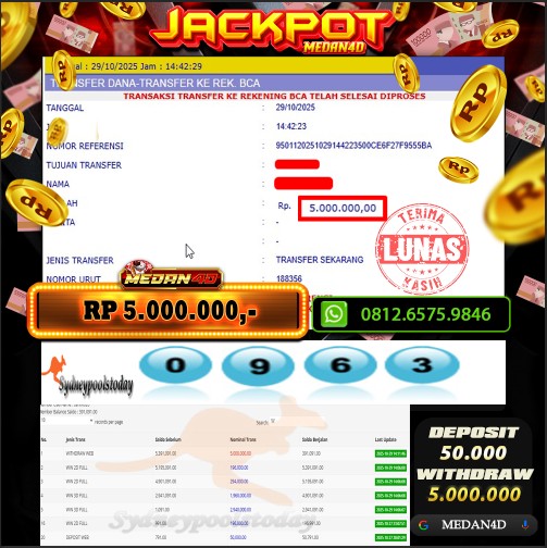 BUKTI JP MEDAN4D –  29 OKTOBER 2025 