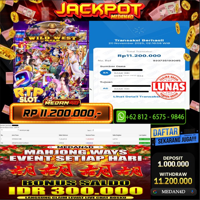 BUKTI JP MEDAN4D –  20 NOVEMBER 2025 