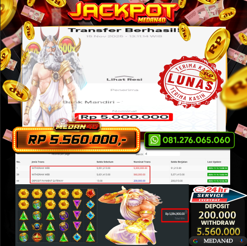 BUKTI JP MEDAN4D –  15 NOVEMBER 2025 