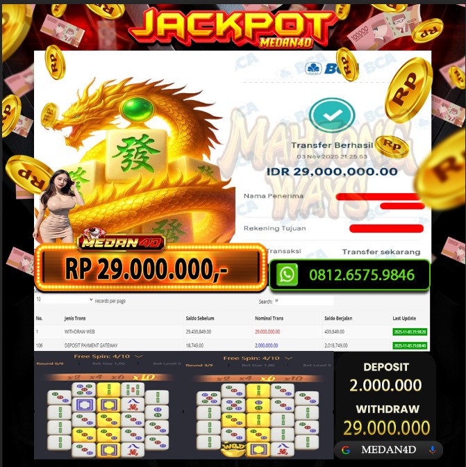 BUKTI JP MEDAN4D –  03 NOVEMBER 2025 