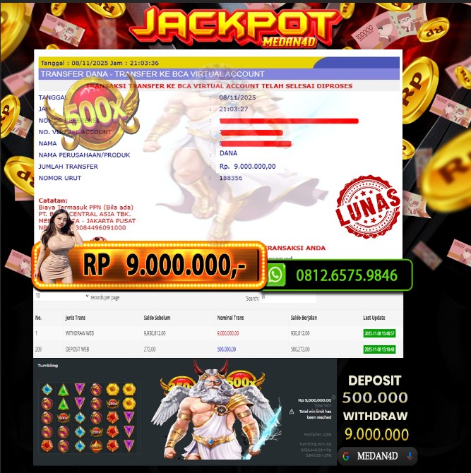 BUKTI JP MEDAN4D –  09 NOVEMBER 2025 