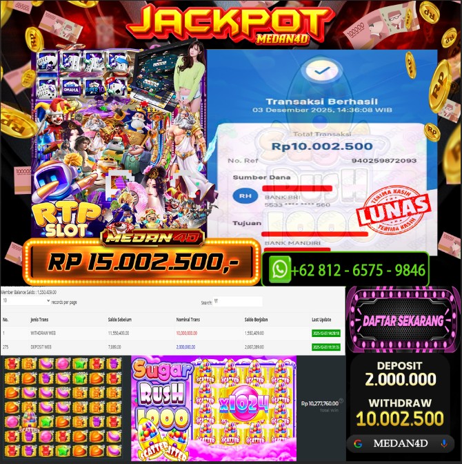 BUKTI JP MEDAN4D –  03 DESEMBER 2025 