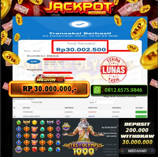 BUKTI JP MEDAN4D –  02 DESEMBER 2025 