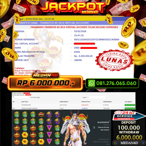 BUKTI JP MEDAN4D –  04 FEBRUARI 2026 