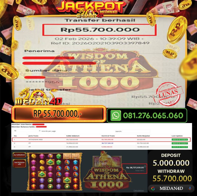 BUKTI JP MEDAN4D –  02 FEBRUARI 2026 