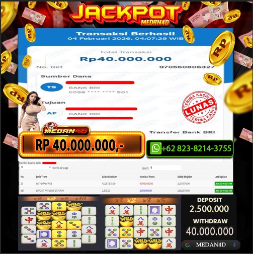 BUKTI JP MEDAN4D –  04 FEBUARI 2026 