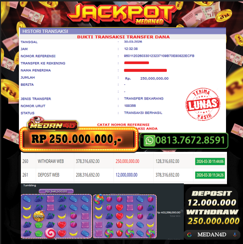 BUKTI JP MEDAN4D –  30 MARET 2026 